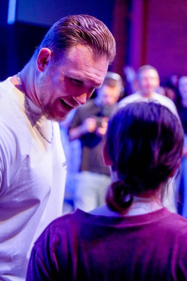 Personal ministry at a TSNL Church Melbourne revival service