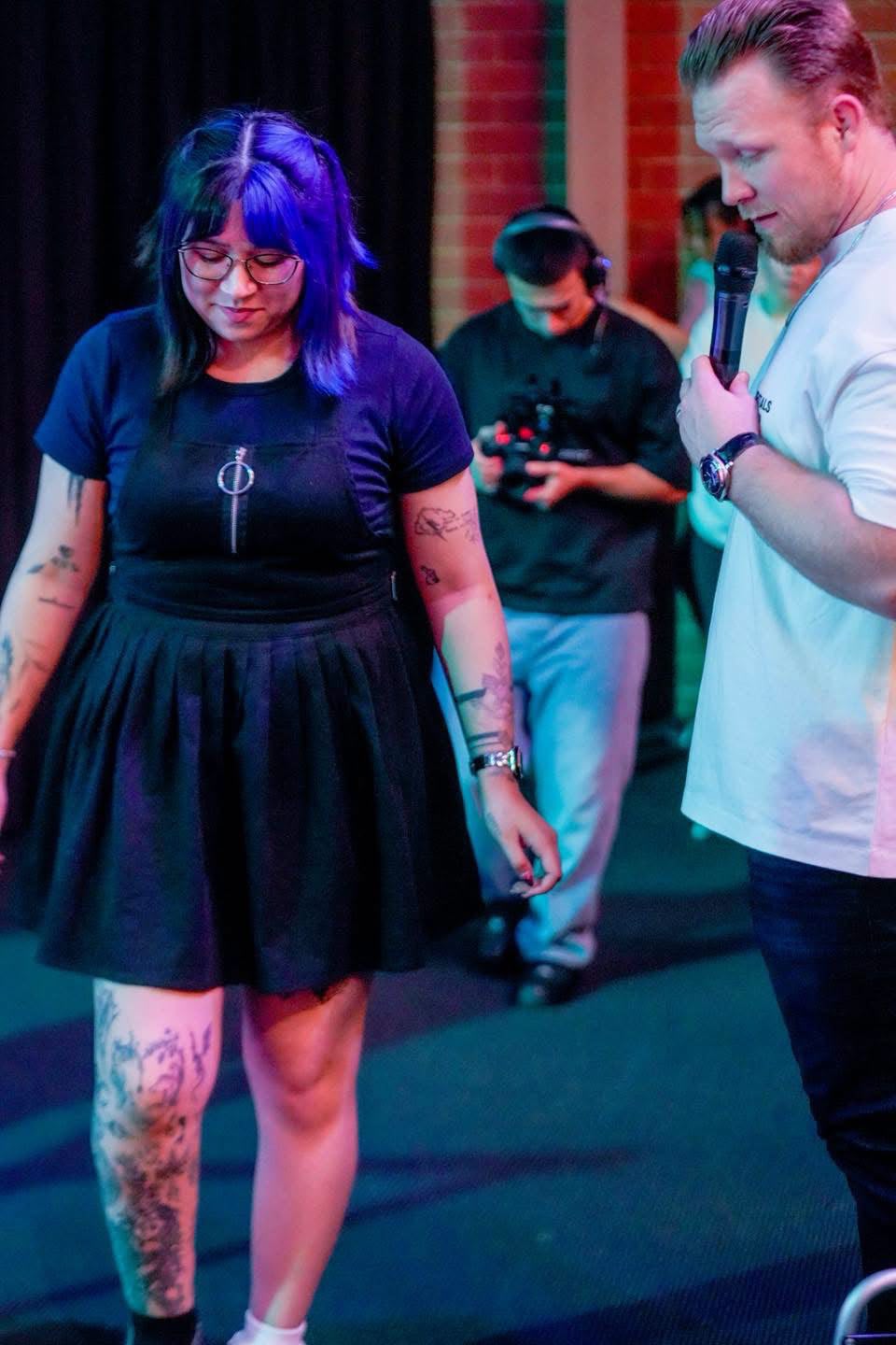 Receiving prayer at a TSNL Church Melbourne revival service